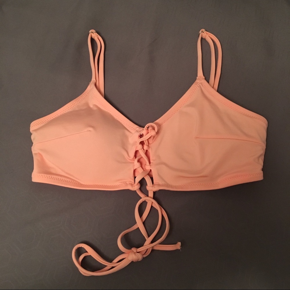 H&M coral bikini top